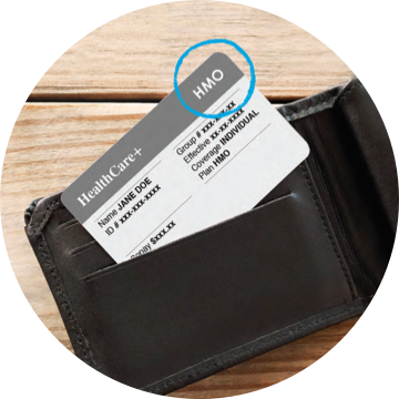 HealthCare+ HMO insurance card