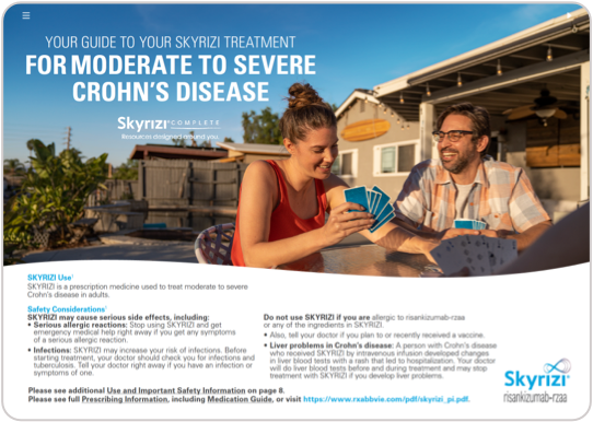 Your Guide to Your SKYRIZI Treatment For Moderate to Severe Crohn’s Disease 
