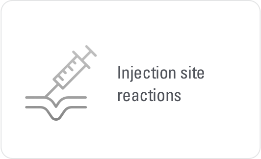 Injection site reactions
