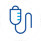 Icon image of a hospital or pharmacy