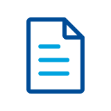 Icon of document with lines