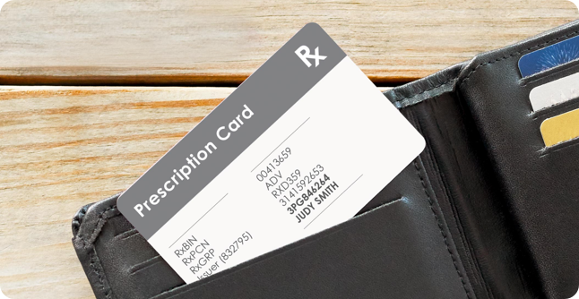 Prescription Card in Wallet